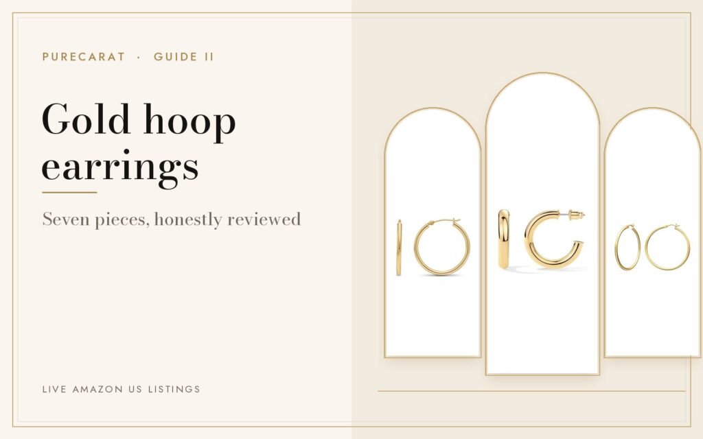 Gold hoop earrings, from huggies to statement cover