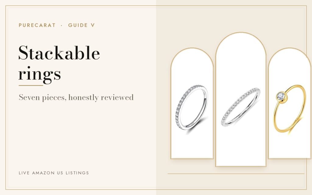 Stackable rings and eternity bands cover