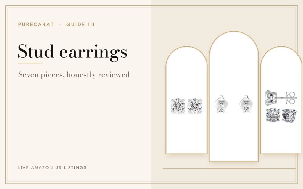 Stud earrings: diamonds, moissanite and everyday sparkle cover